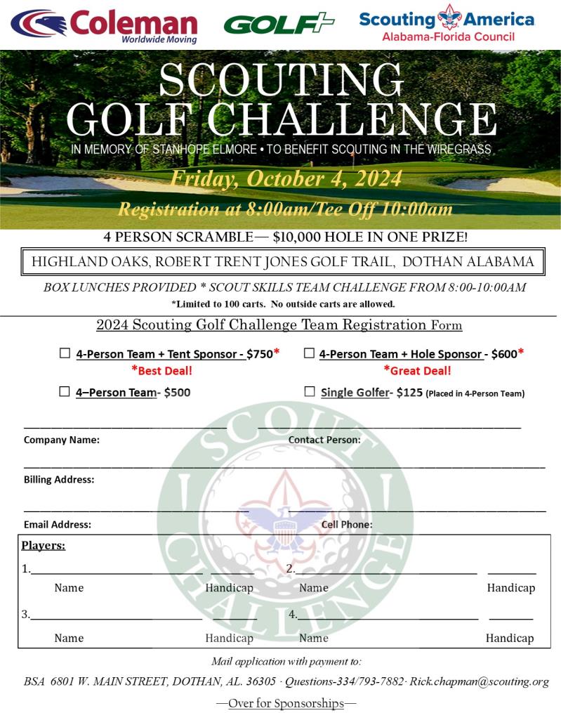 Scouting Golf Challenge