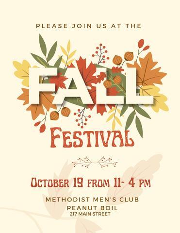 Fall Festival Hosted By Methodist Men's Club