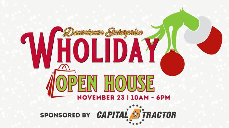 Wholiday Open House in Downtown Enterprise