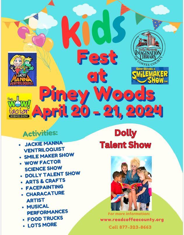 Kid's Fest at Piney Woods Art Festival