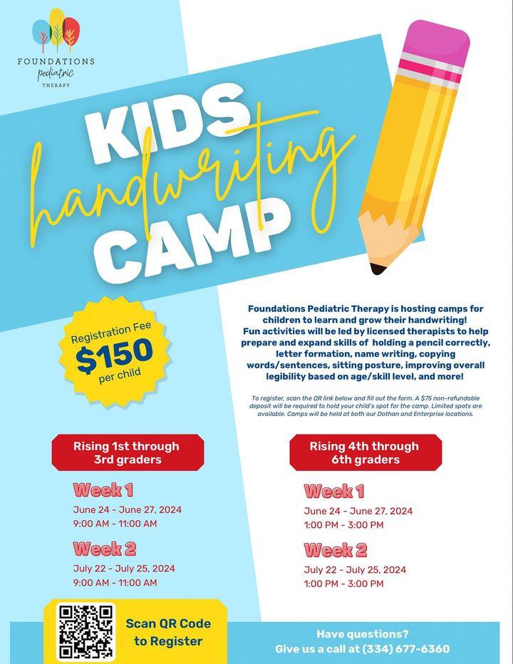 Kids Handwriting Camp: Week 1