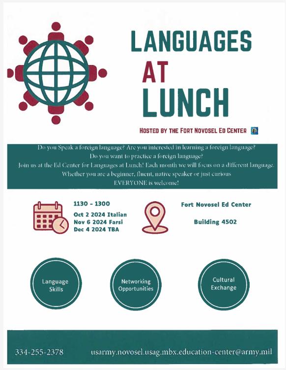 Languages at Lunch